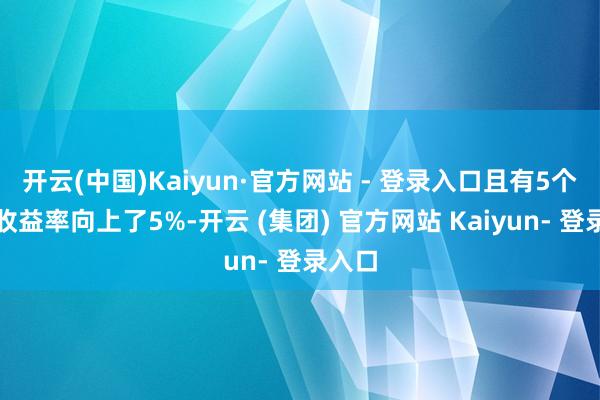 开云(中国)Kaiyun·官方网站 - 登录入口且有5个年度收益率向上了5%-开云 (集团) 官方网站 Kaiyun- 登录入口