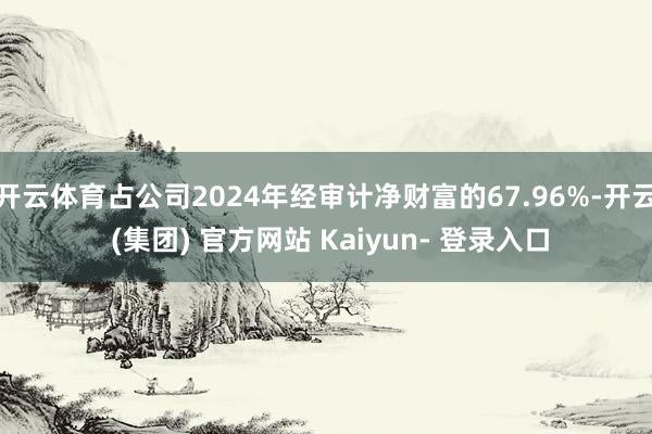 开云体育占公司2024年经审计净财富的67.96%-开云 (集团) 官方网站 Kaiyun- 登录入口